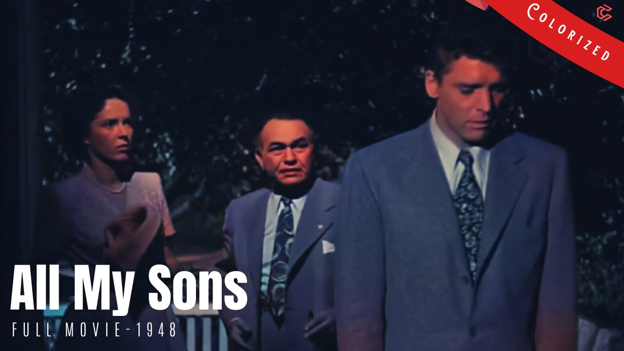 All My Sons 1948 | film noir, drama | Colorized | Full Movie | Edward G. Robinson, Burt Lancaster