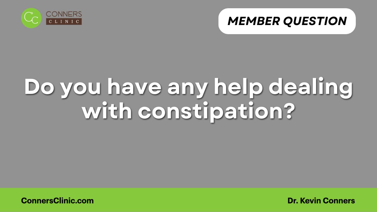 Do you have any help dealing with constipation?