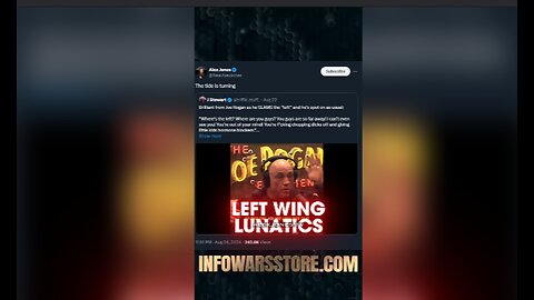 Joe Rogan Realizes How Insane The Democrats Have Become - Alex Jones on X