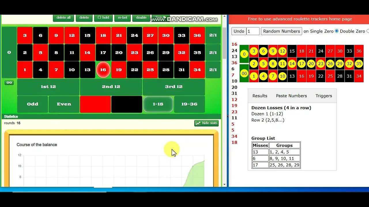 Destroying corners on roulette .... never bet like me .. Gamble awareness is paramount