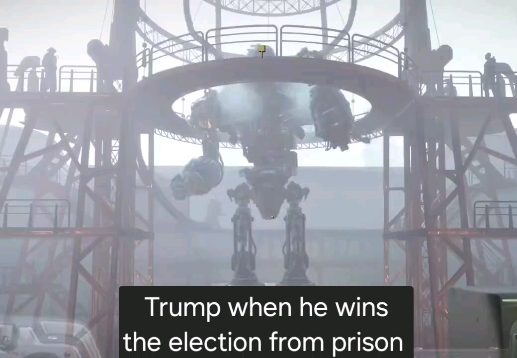 Trump when he wins the election from Prison