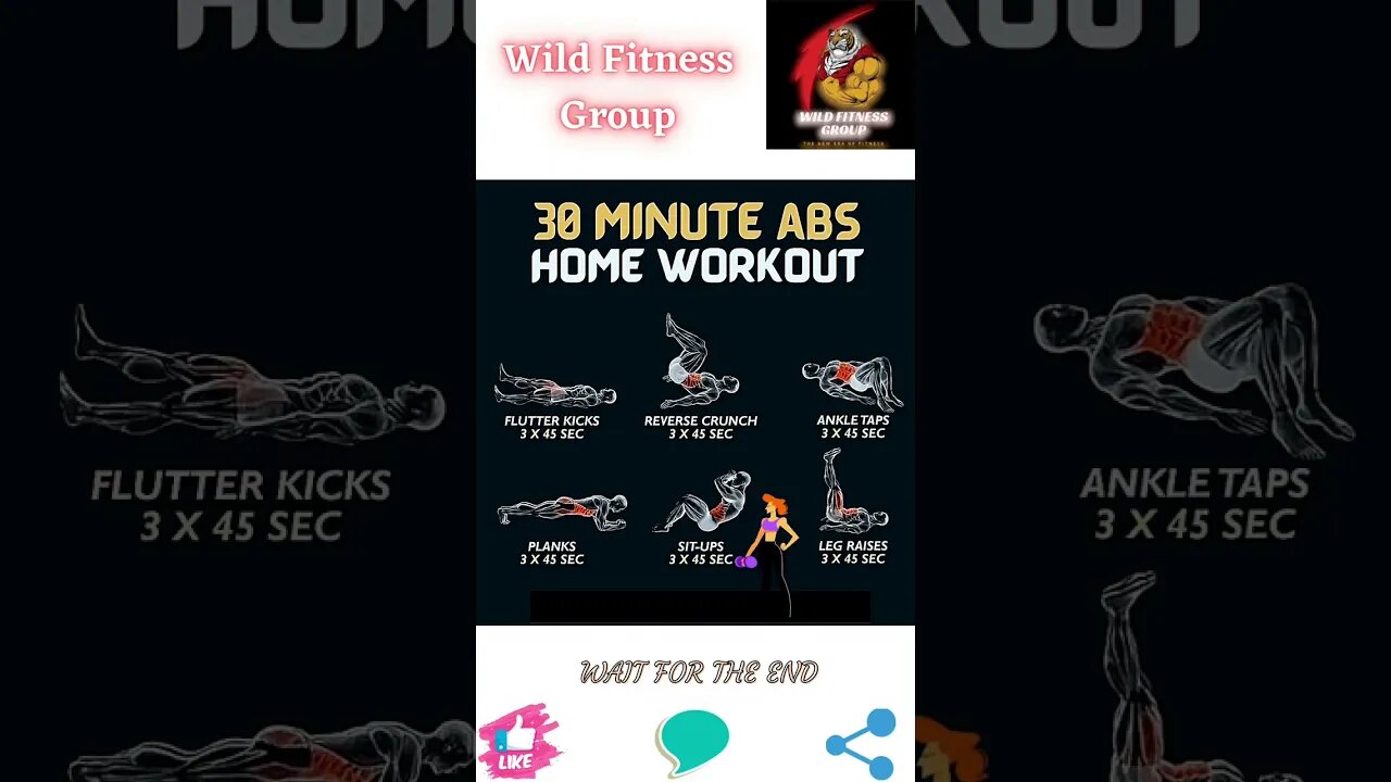 🔥30 minute abs home workout🔥#shorts🔥#wildfitnessgroup🔥6 February 2023🔥