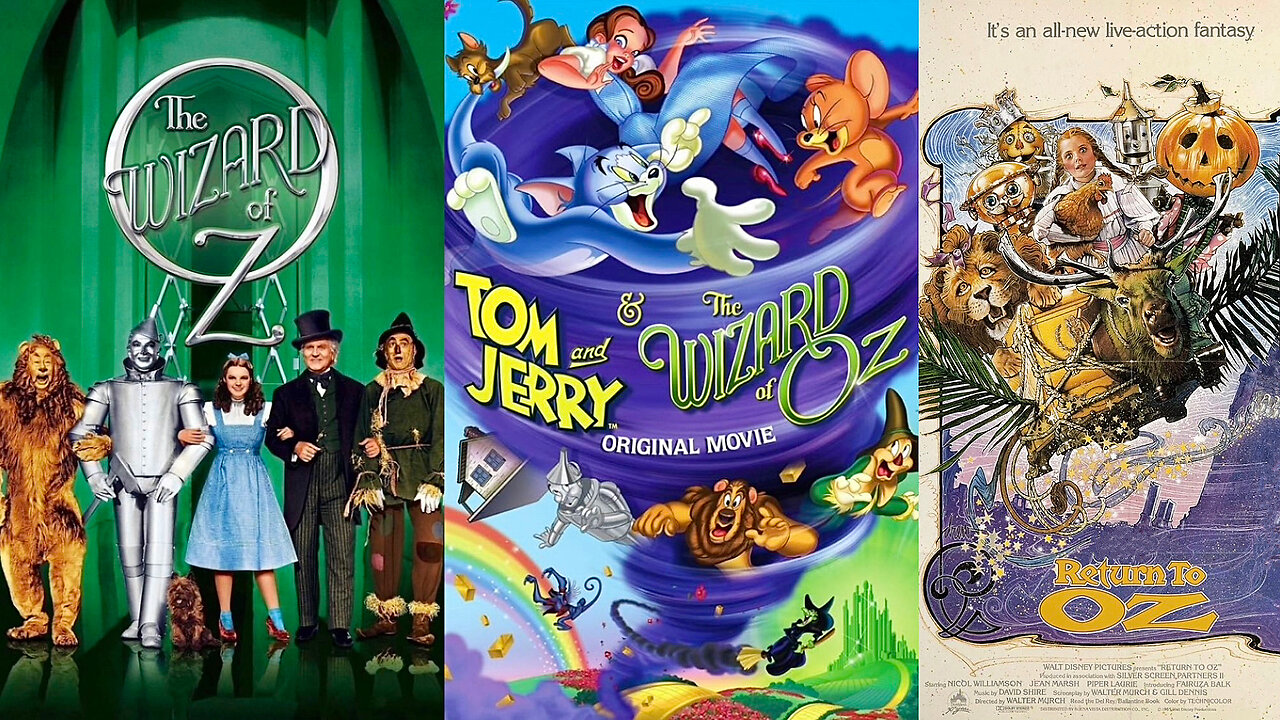 TRIPLE FEATURE +: The Making of a Movie Classic (1990 Documentary) [Bonus] | TWoO (1939 Full Movie) [Musical/Fantasy] | Tom and Jerry & TWoO (2011 Full Animated Movie) [Comedy/Musical/Adventure] | Return to Oz (1985 Full Movie) [Fantasy/Adventure]