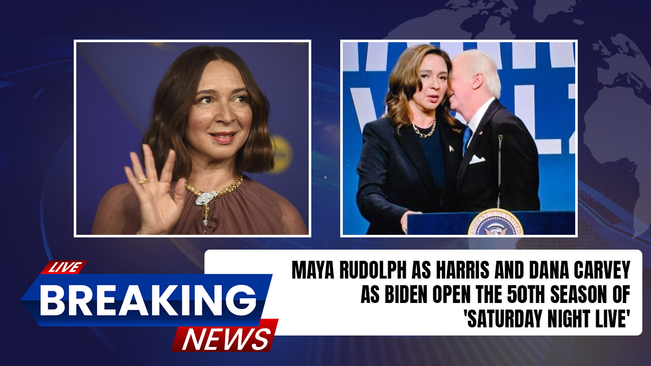 SNL Kicks Off 50th Season with Maya Rudolph as Harris and Dana Carvey as Biden