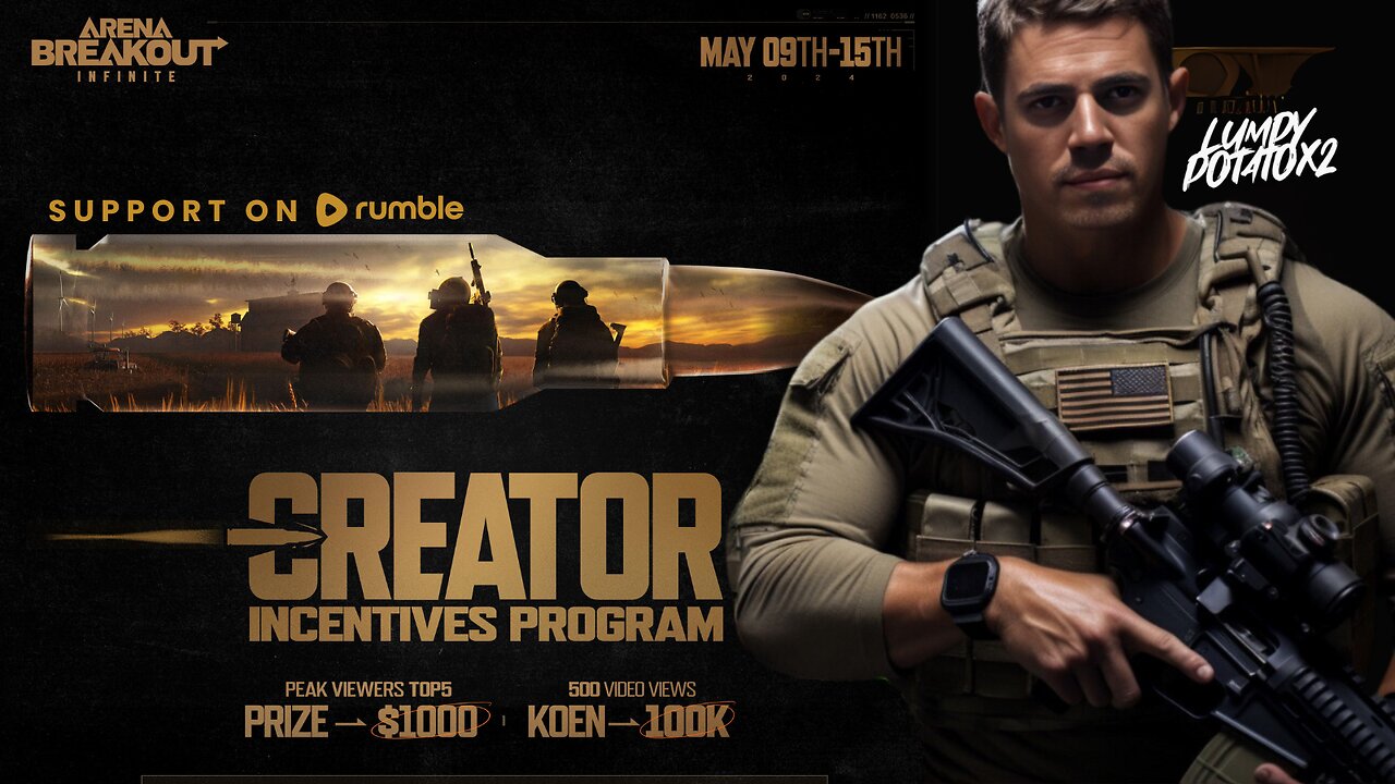 Arena Breakout Infinite: KEY Giveaway & Creator Program - #RumbleTakeover