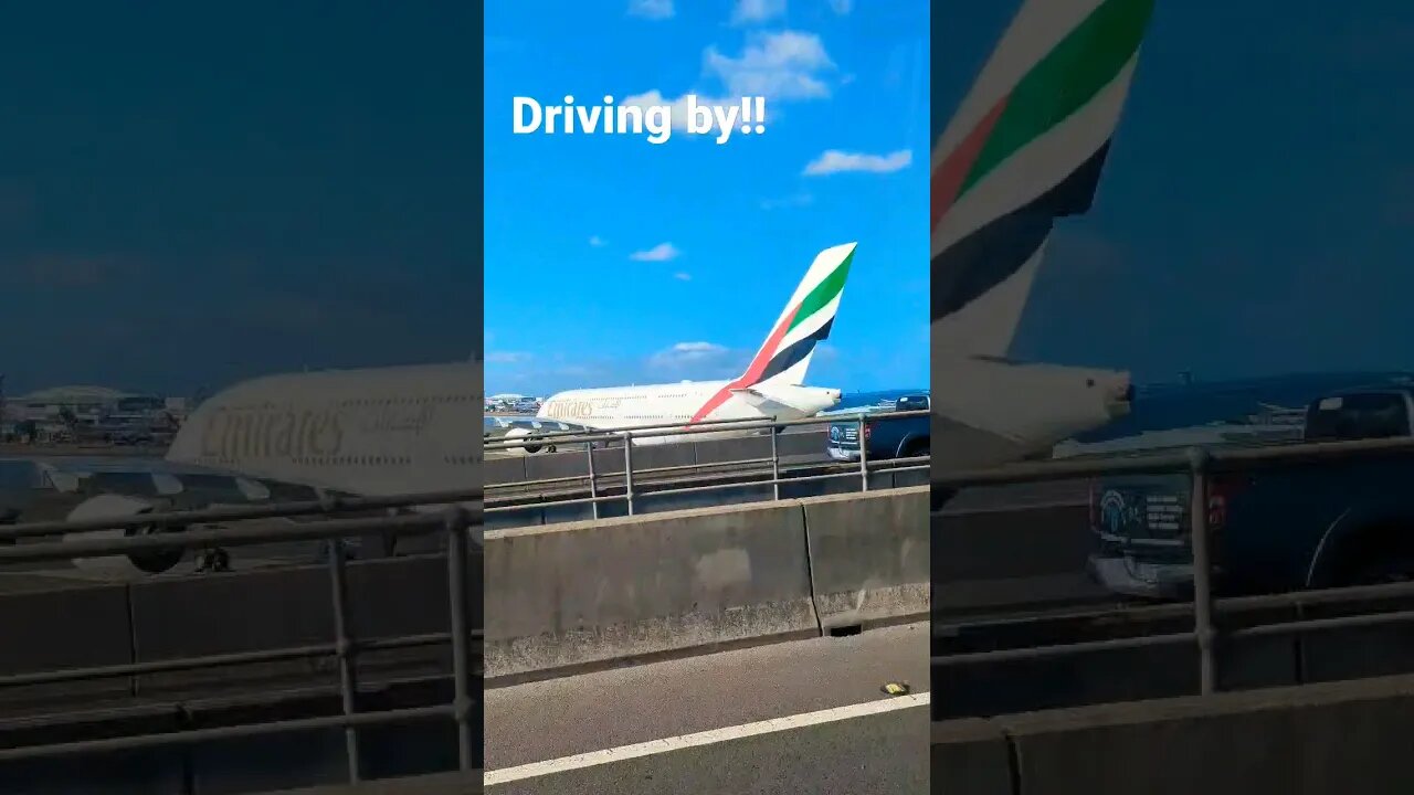 driving past the airport!! #shorts #short #plane #airport #bluesky #flying #travel #views #sydney