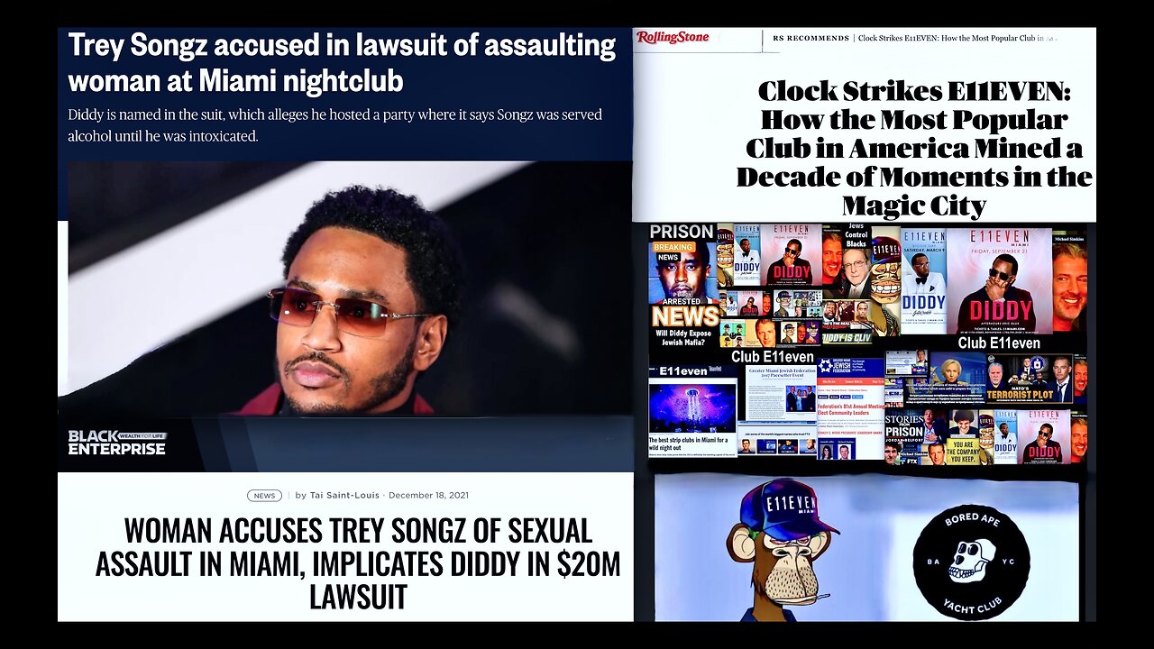 P Diddy Trey Songz Expose Club E11even Michael Simkins Jewish Mafia Exploiting Women Black Community