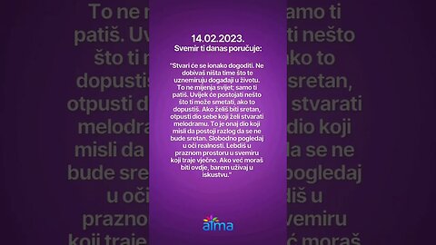 Poruka Svemira 14.02.2023. 💙