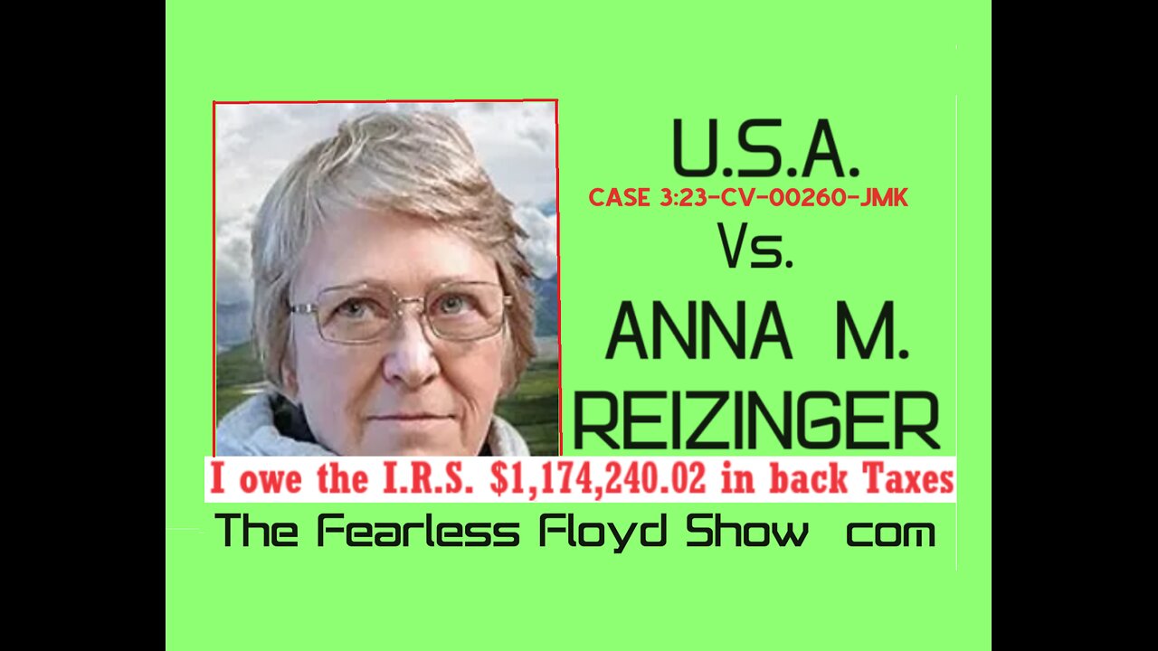 U.S.A. Vs. ANNA M. REIZINGER, $1 Million-plus Tax Lawsuit