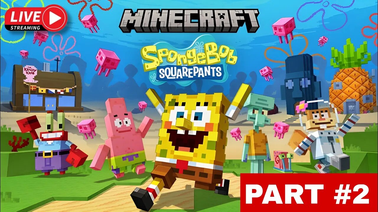 Nemenin Spongebob main di Minecraft | Spongebob Squarepants x Minecraft