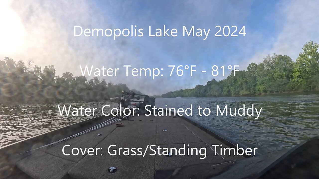 Demopolis Lake BFL Practice and Tournament May 2024