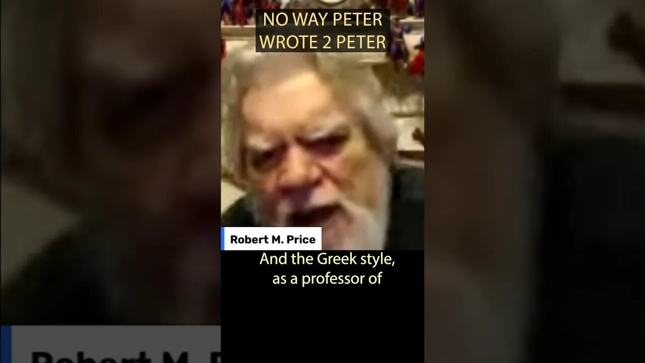 New Testament Scholar: No Way Peter Wrote 2 Peter