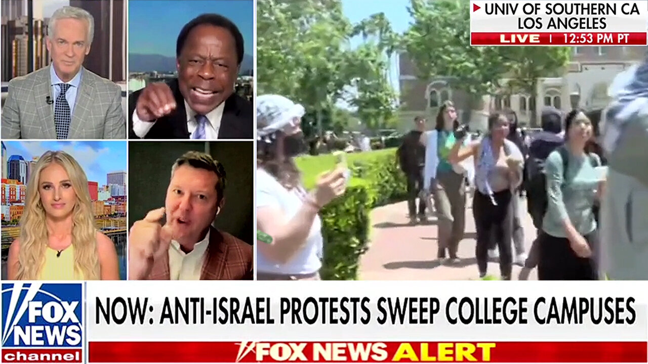 'He's Pro Hamas! He's Pro Gaza!" Fox Panel Chaos As Leo Terrell Says Biden Has Turned Back On Israel