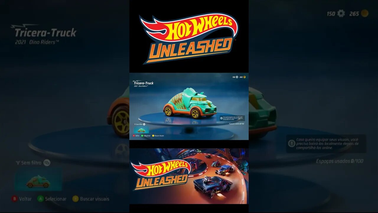 HOT WHEELS UNLEASHEDTRICERA TRUCK 2021 DINO RIDERS