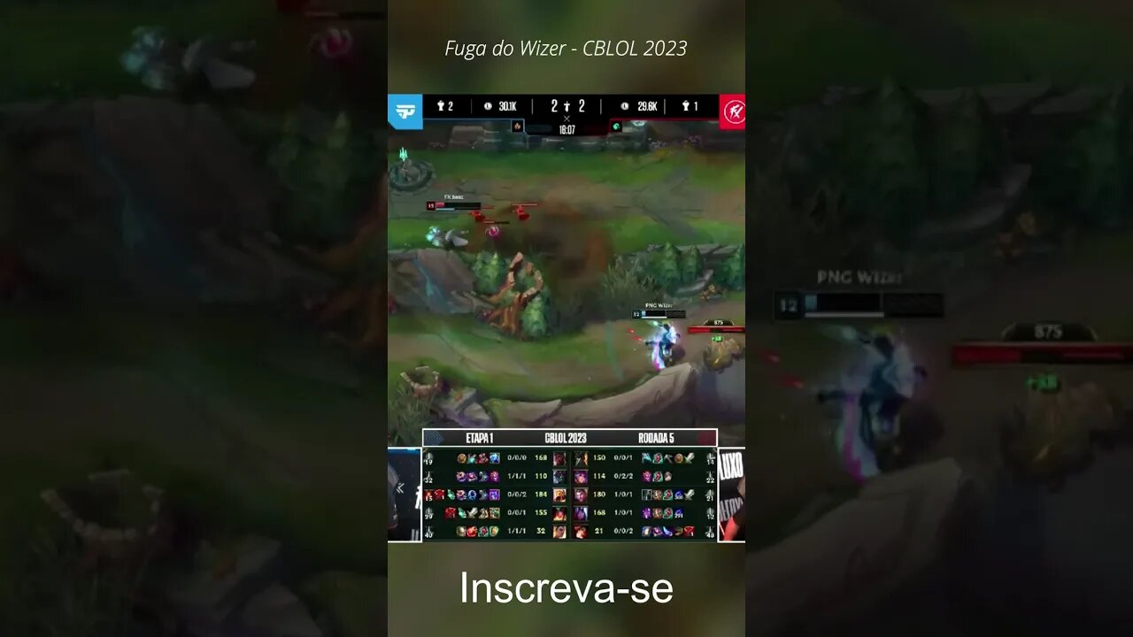 Fuga do Wizer - Cblol 2023 #shorts #cblol #lol