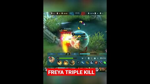 FREYA TRIPLE KILL #mlbb #mobilelegends #mobilelegendsgame #mobilelegend