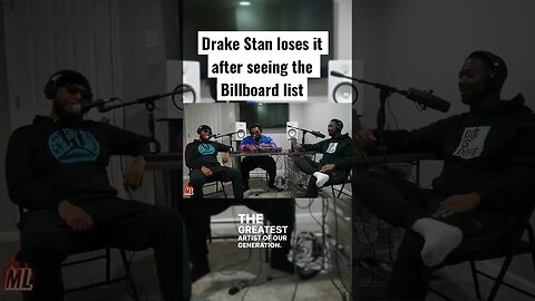 😳Drake Stan loses it after seeing this list.. #podcastclips #comedyshorts #billboard