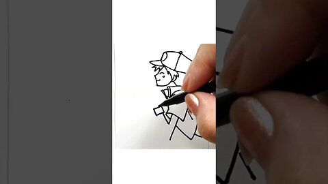 How to draw and paint Ash and Pikachu from Pokémon #shorts