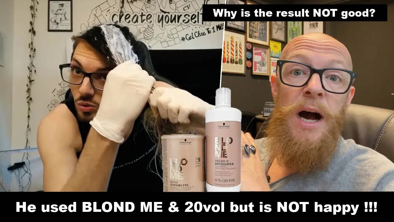 He used BLOND ME & Fiber plex and he is NOT happy 😳 , WHY ???