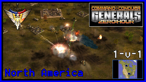 C&C Generals Zero Hour | USA | 1v1 | North America