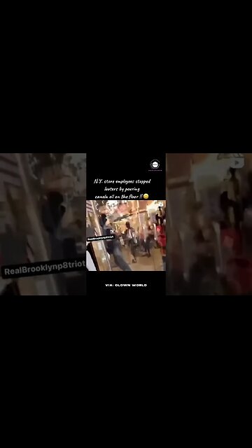 New York Store Employees Stopped Looters By Pouring Canola Oil On The Floor #shorts