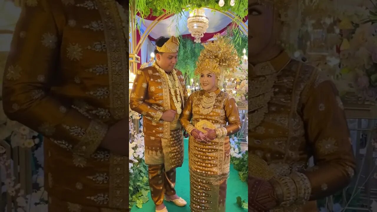 PENGANTIN PAKAIAN ADAT PALEMBANG - SUMATERA SELATAN - INDONESIA #short #shorts #shortvideo