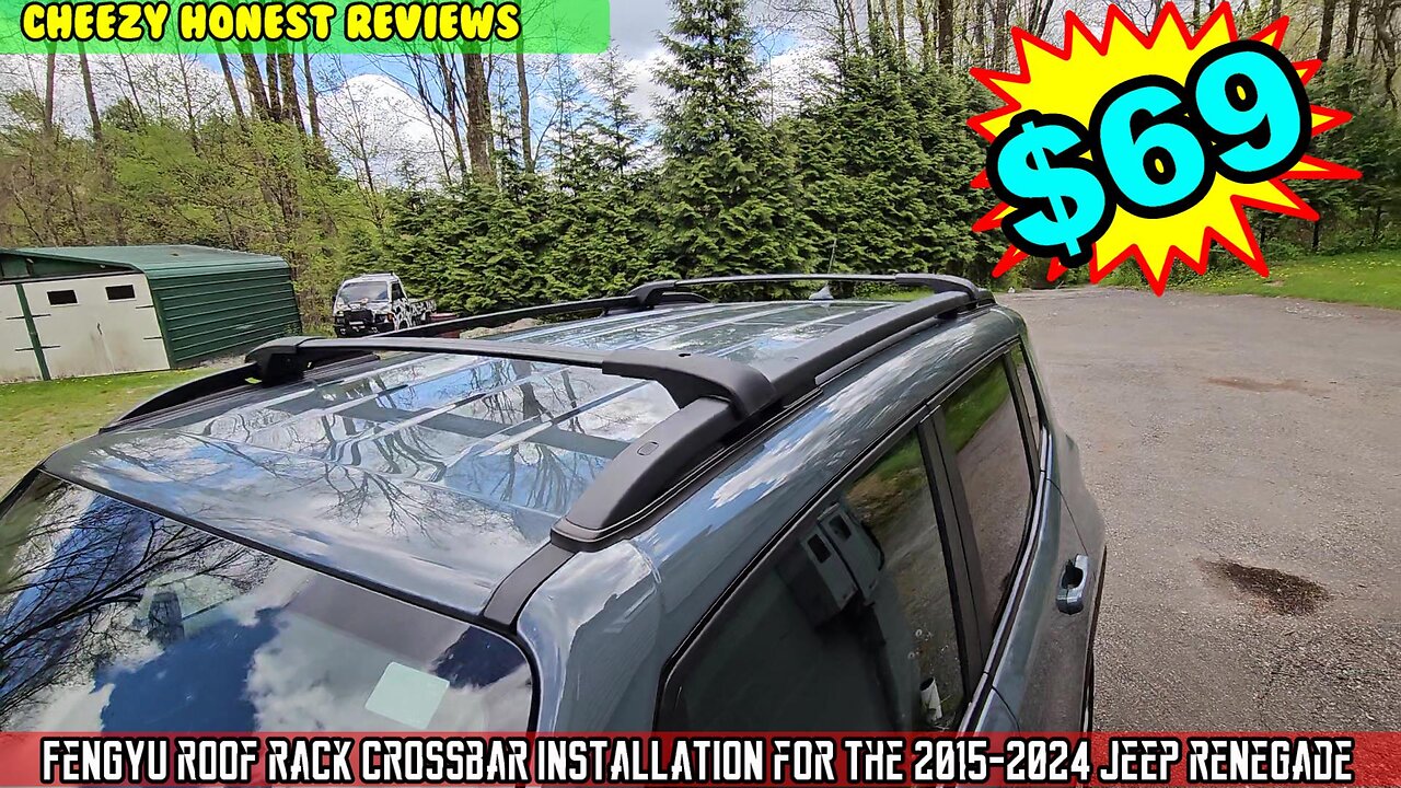 FengYu Roof Rack Cross Bars luggage rack Jeep Renegade 2015-2024 assembly installation