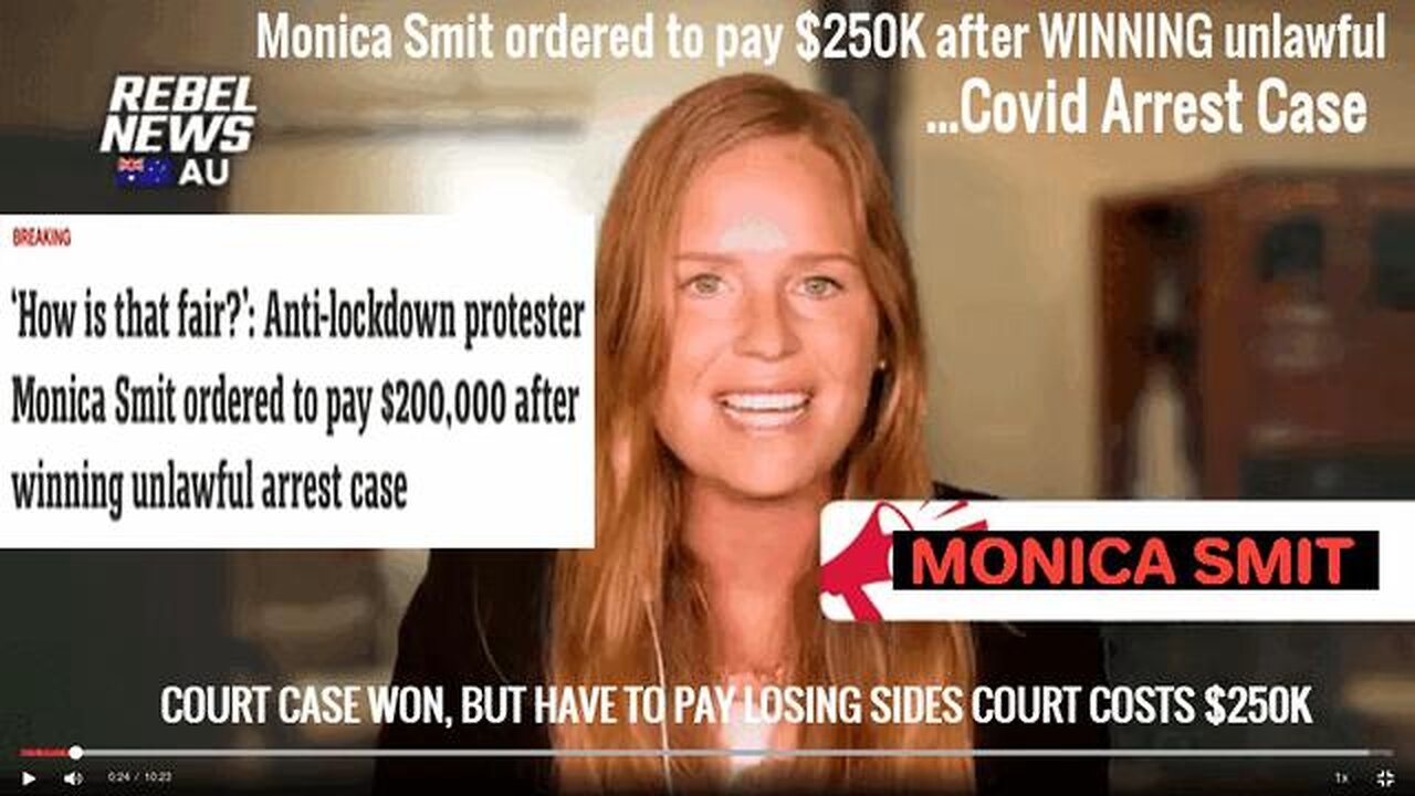 Monica Smit Ordered To Pay $250K After WINNING Unlawful Covid Arrest Case