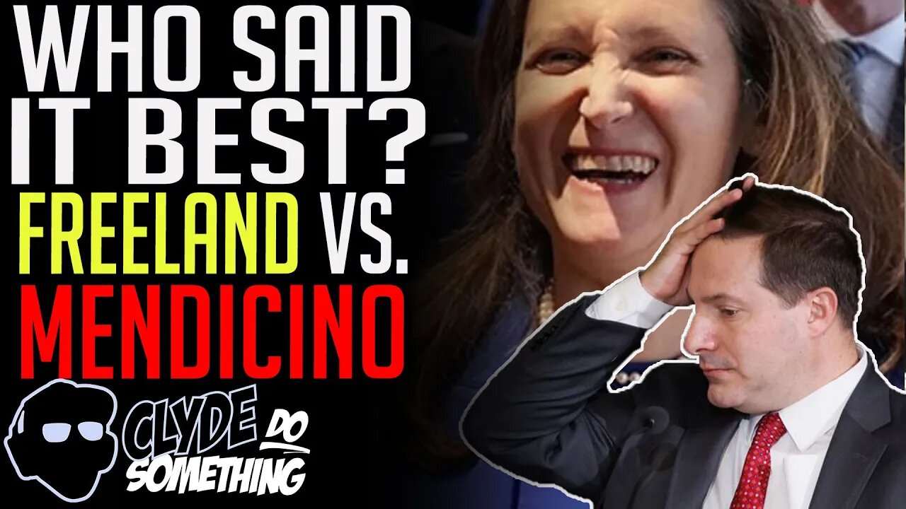 Who Said It Best?: Chrystia Freeland vs. Marco Mendicino - Dumbest Answers to Questions in Public