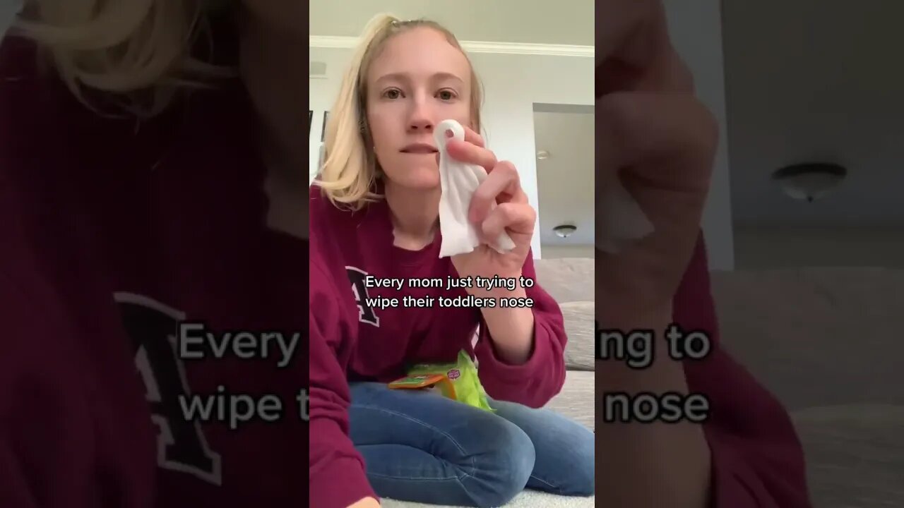 What it’s like trying to wipe your toddlers nose #shorts