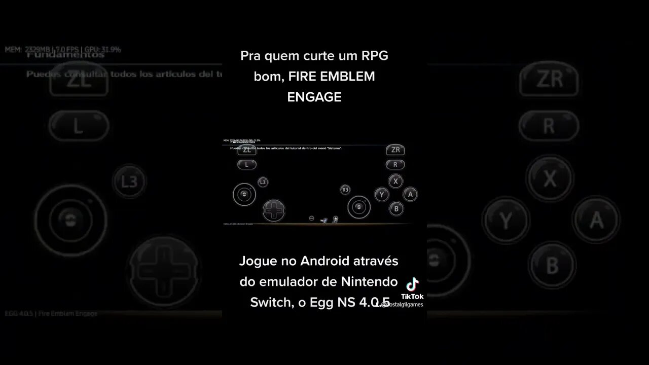 FIRE EMBLEM ENGAGE - Egg NS Emulator Switch 4.0.5 Jogo muito interessante.