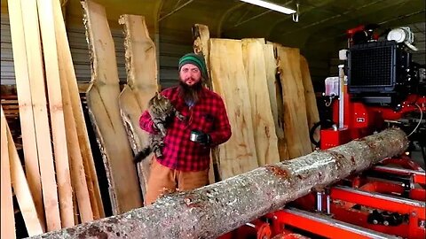 Our Timber Frame Barn Build: Saw-Milling the Girts