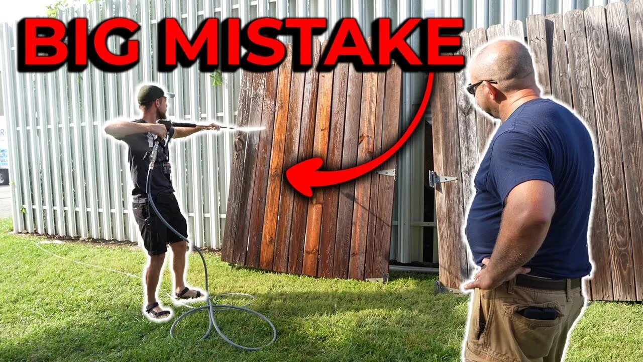 5 BIGGEST Pressure Washing MISTAKES People Make When Cleaning Their Fence