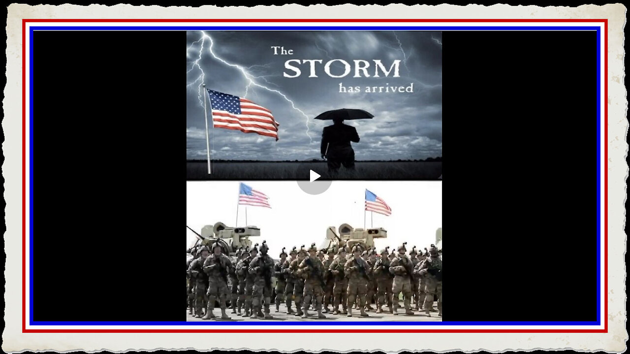 THE STORM HAS ARRIVED - Q IS MILITARY INTEL and the BRIDGE TO WE THE PEOPLE