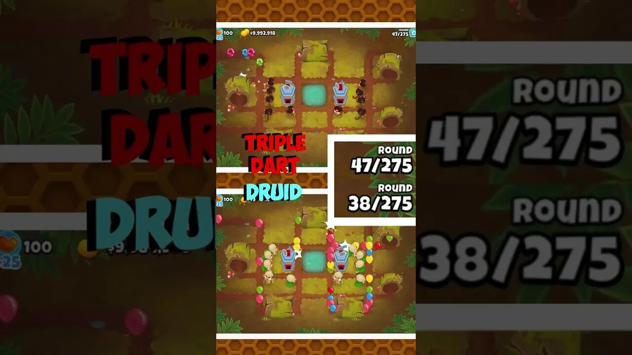 10 Triple Darts VS 10 Druids in BTD6