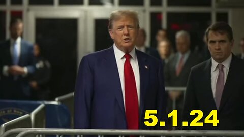 President Trump makes statement outside of courtroom