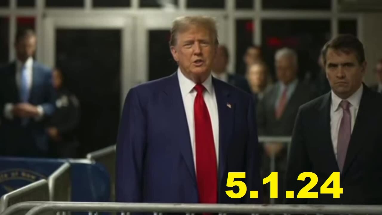 President Trump makes statement outside of courtroom