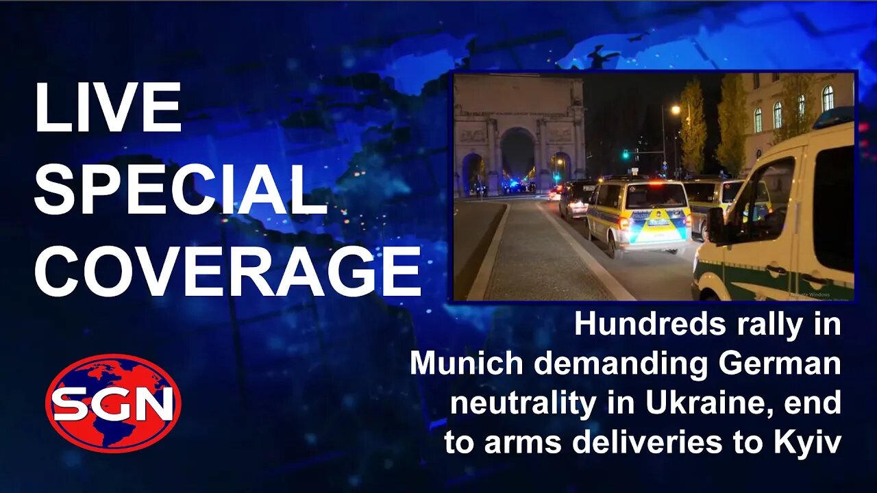 Live Coverage: Hundreds rally in Munich demanding German neutrality in Ukraine, end arms deliveries