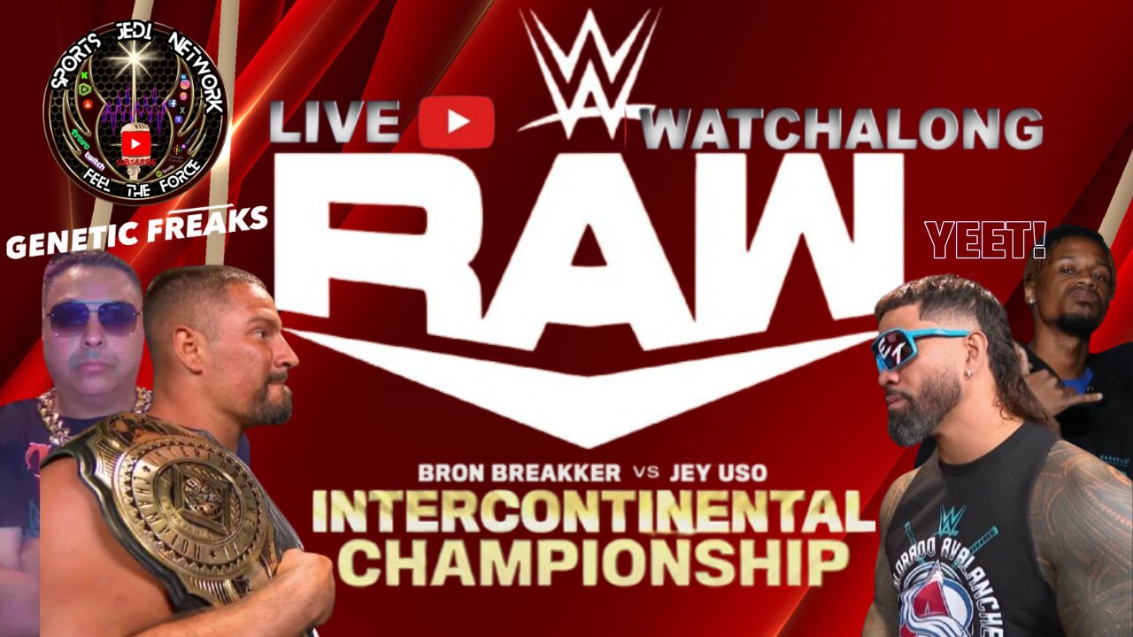 WWE MONDAY NIGHT RAW LIVE STREAM -BRON BREAKKER vs. JEY USO Intercontinental Championship