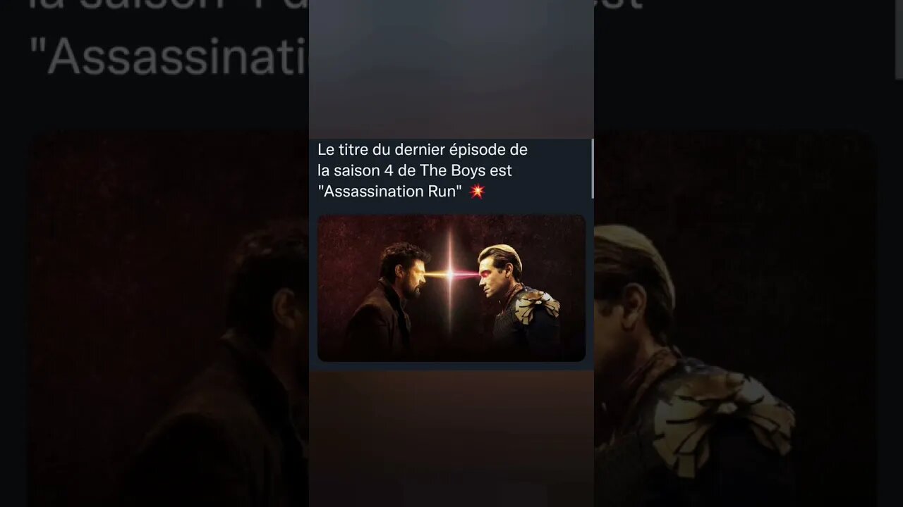 Le titre du dernier épisode de la saison 4 de The Boys est "Assassination Run" 💥