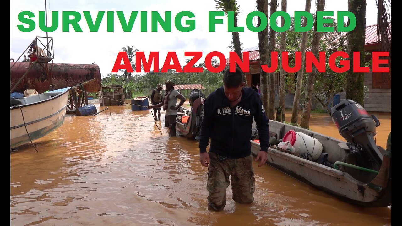 Surviving a Flooded Amazon Jungle - Rainy Season