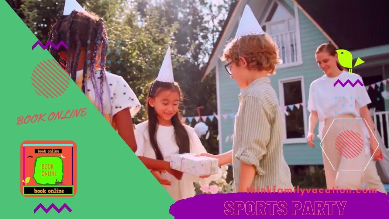 book online = #sportsparty by @thinkfamilyvacation #kids #party