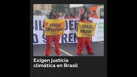 Movimientos sociales en Sao Paulo exigen justicia climática