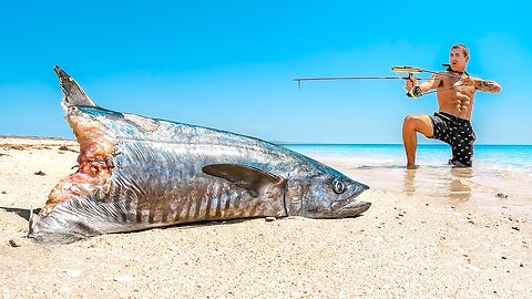 Underwater Bow Fishing For Food On Remote Islands