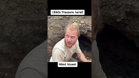 Treasure Hunter scores big digging beneath old Jail! #treasure #antique #history