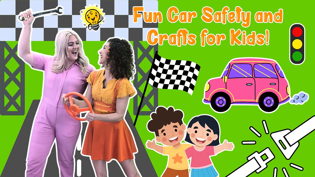 🔧 Fun Car Safety Crafts and Games for Kids 🚗