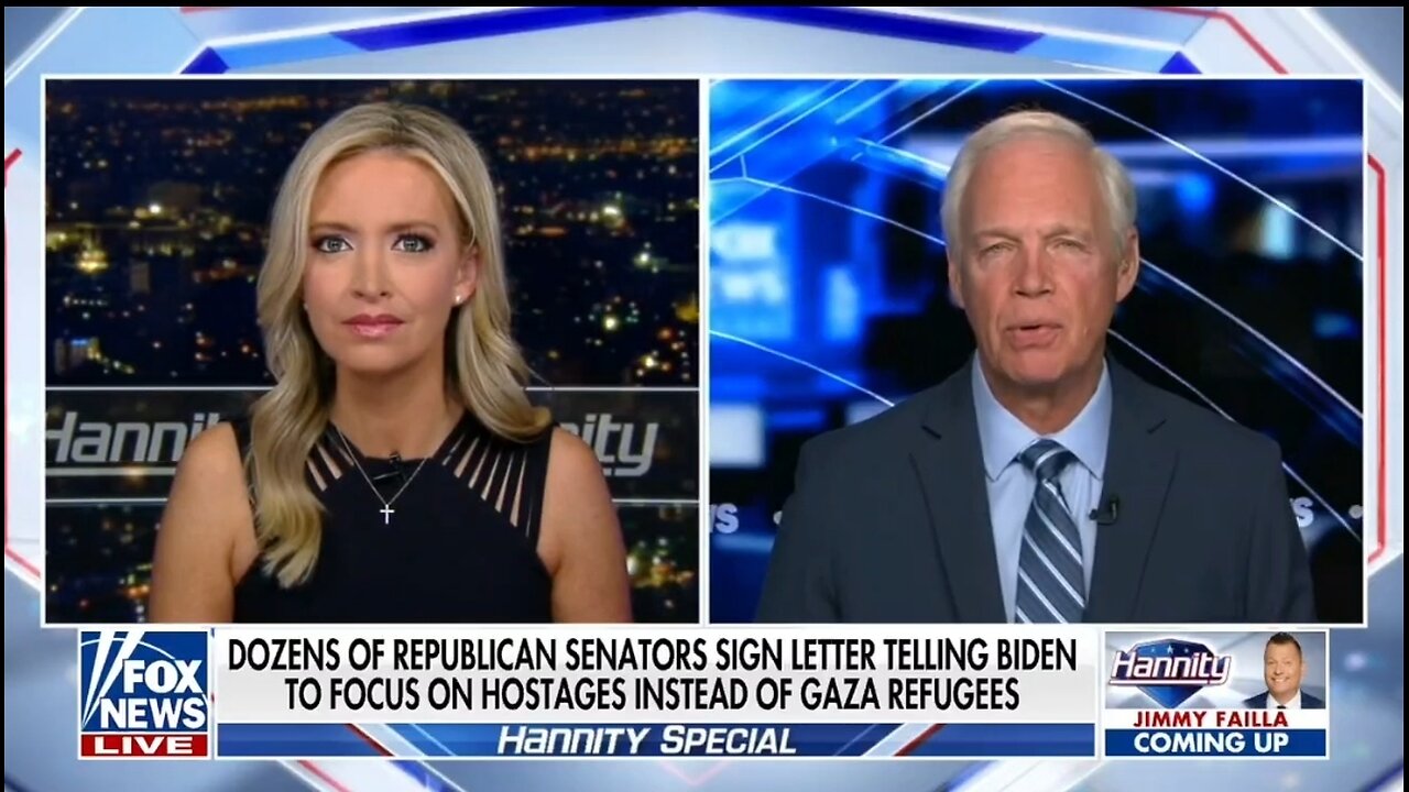 Sen Ron Johnson: Biden's Prioritizing Gazan Refugees To Win Michigan