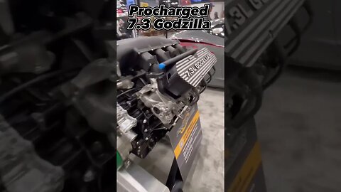 Procharged 7.3 Ford Godzilla By Willis Performance at PRI #shorts