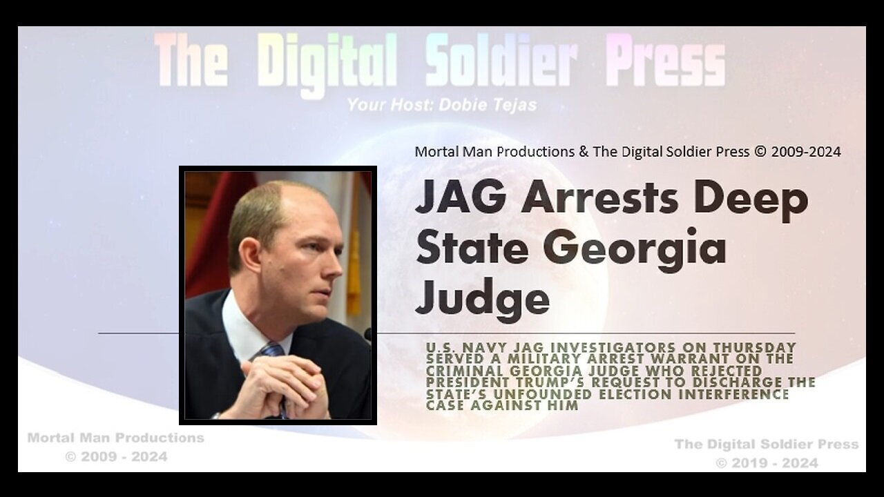 Arrests DEEP STATE Georgia Judge - Scott McAfee - 10/4/24..