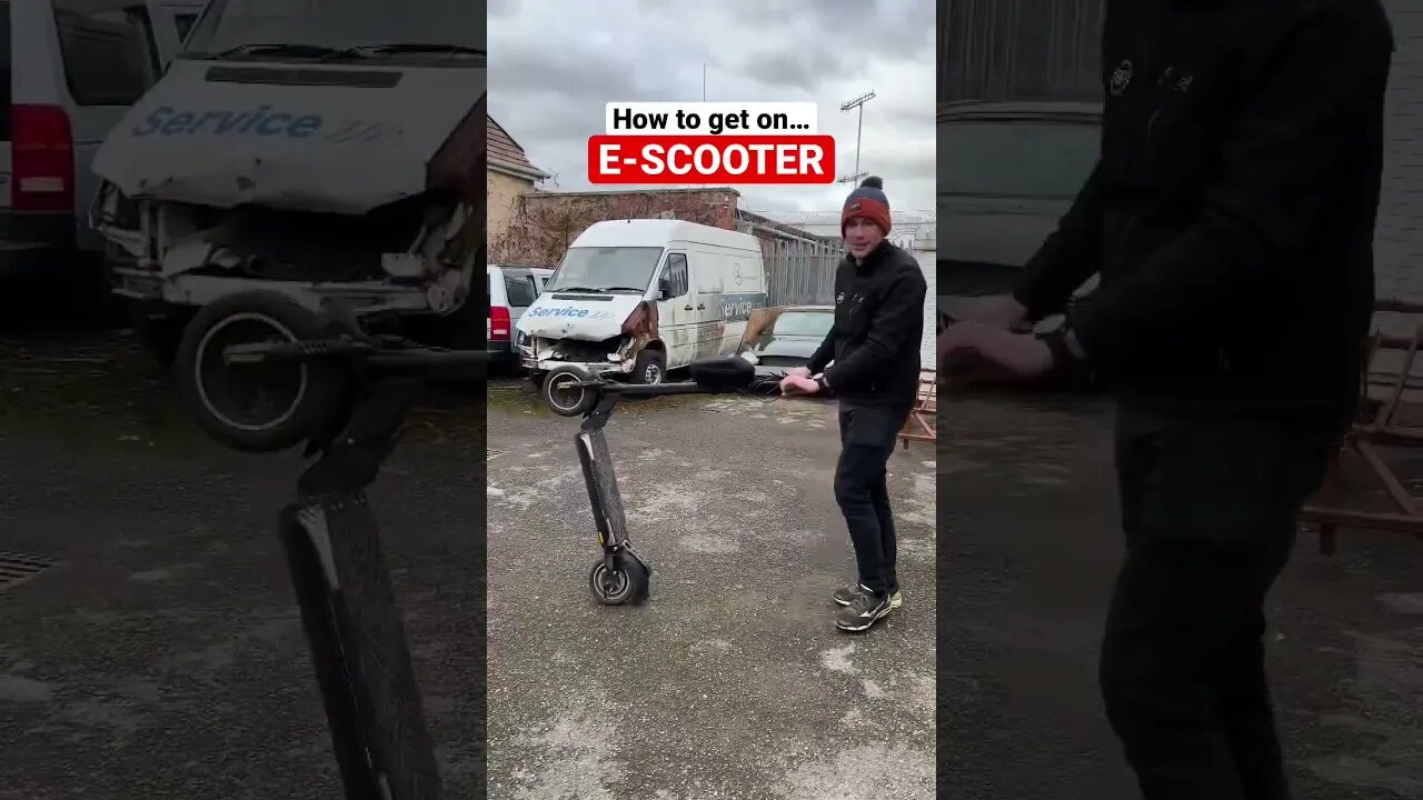 How to get on a E-SCOOTER